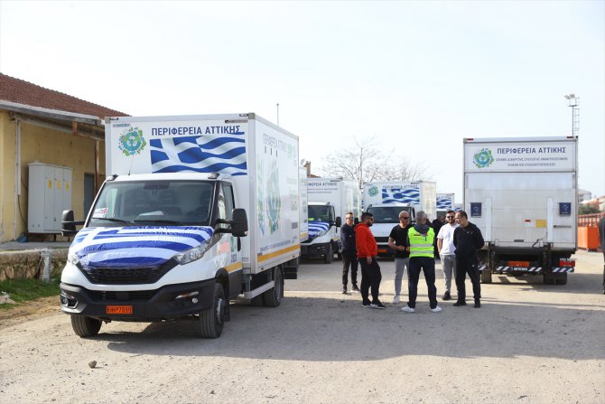 Yunanistan'ın deprem bölgesine gönderdiği 250 ton yardım malzemesi Edirne'ye ulaştı