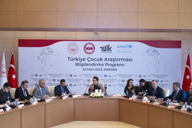 Aile ve Sosyal Hizmetler Bakanı Yanık, "Türkiye Çocuk Araştırması"na ilişkin toplantıya katıldı: