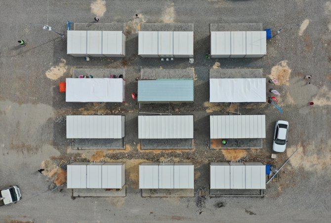 Sultangazi Belediyesinin Adıyaman'da kurduğu konteyner kentte 1500 depremzede barınacak