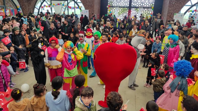 Kahramanmaraş'ta depremzede çocuklar için etkinlik düzenlendi