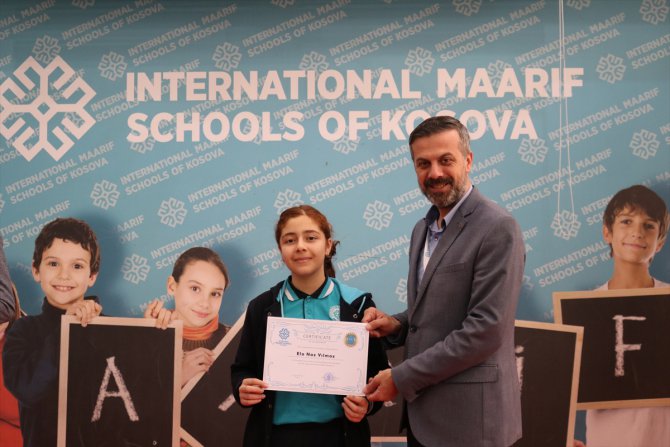 Kosova Uluslararası Maarif Okulları öğrencileri, uluslararası yarışmada madalya kazandı