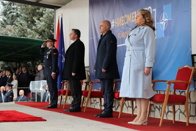 Kuzey Makedonya'nın NATO üyeliğinin 3. yıl dönümü kutlandı