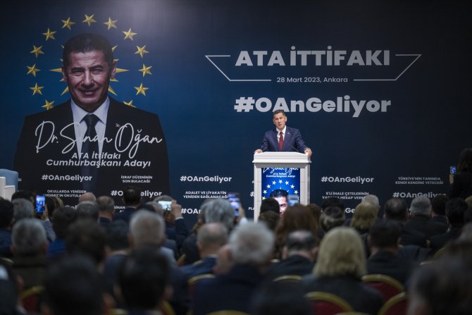 Ata İttifakı'nın cumhurbaşkanı adayı Oğan, basın toplantısı düzenledi: