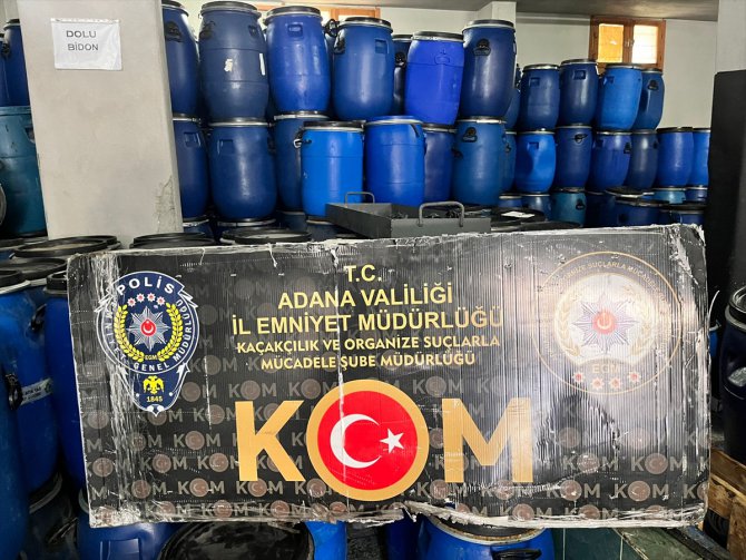 Adana'da 14 bin 300 litre kaçak akaryakıt ele geçirildi