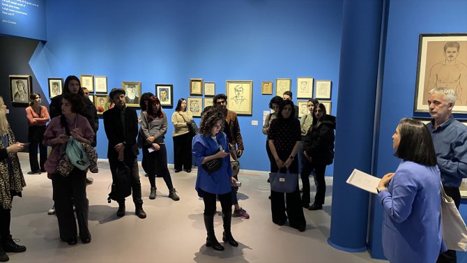 İngiliz ressam John Craxton'ın eserlerinden oluşan sergi İstanbul'da açıldı