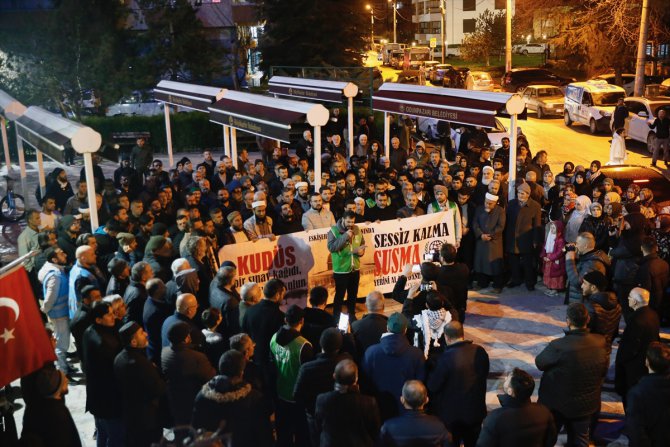İsrail'in Mescid-i Aksa saldırısı Eskişehir'de protesto edildi
