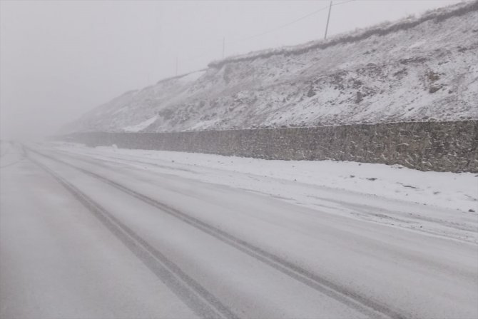 Ardahan'da kar yağışı etkili oluyor