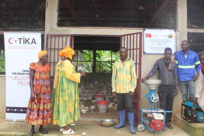 Kamerun'da TİKA, kadın derneğine tavukçuluk desteği sağladı