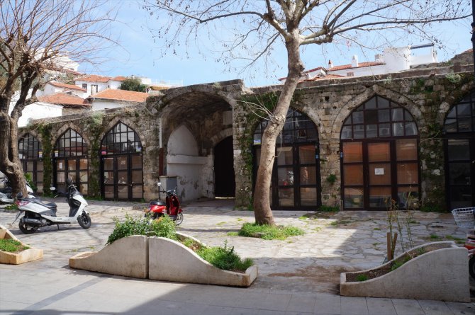 Marmaris'teki Hafsa Sultan Kervansarayı'nın restorasyonu için ilk adım atıldı