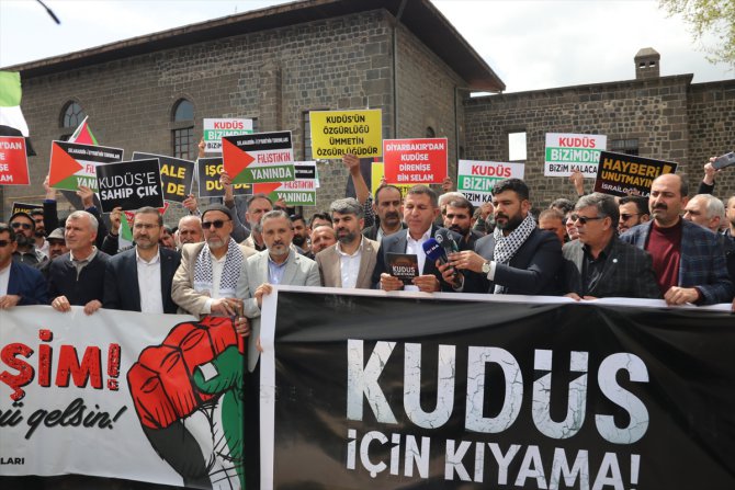 Diyarbakır, Mardin ve Şırnak'ta İsrail'in Mescid-i Aksa yönelik saldırısı kınandı