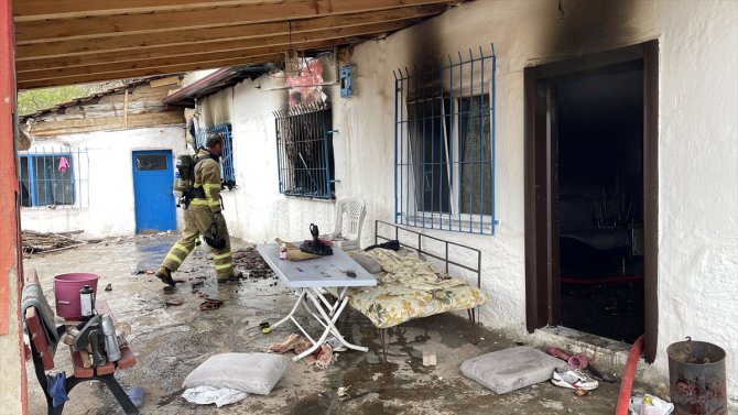 Kırıkkale'de evde çıkan yangında bir kişi yaralandı