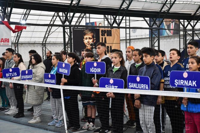 Okul Sporları Yıldızlar Tenis Bölge Birinciliği müsabakaları, Şırnak'ta başladı