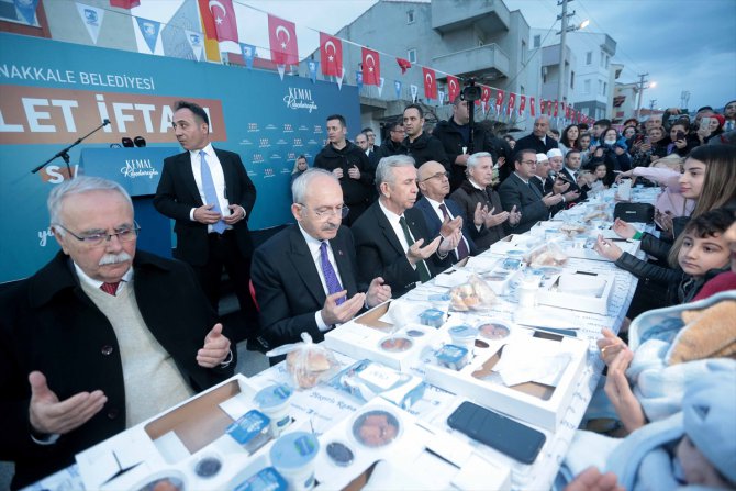 Cumhurbaşkanı adayı Kılıçdaroğlu, Çanakkale'de iftar programında konuştu:
