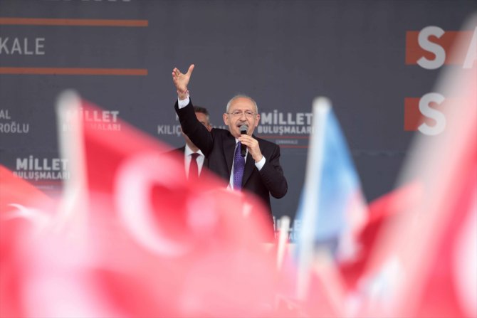 Cumhurbaşkanı adayı Kılıçdaroğlu, Çanakkale'de "Millet Buluşması"nda konuştu: