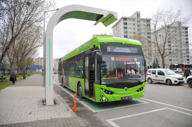 Samsun'da elektrikli otobüsler 7 ayda 700 bin yolcu taşındı