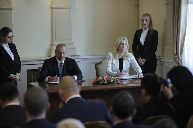 Azerbaycan Cumhurbaşkanı Aliyev: "Bosna Hersek ile ilişkilerimizde yeni bir dönem başlıyor"