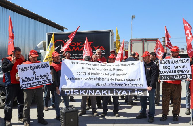 Nakliyat-İş Sendikasından Fransa'daki emeklilik reformu karşıtı greve destek