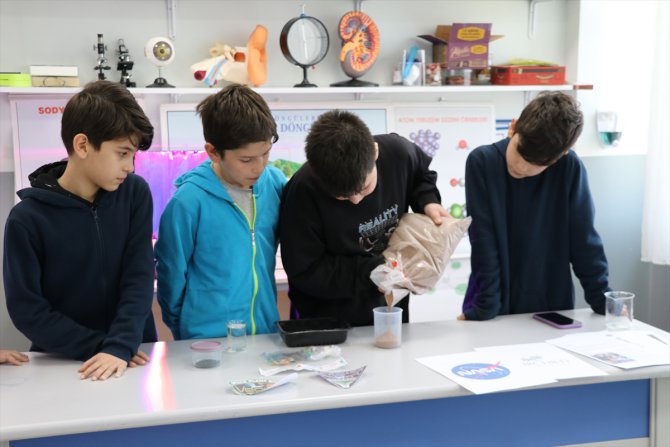 Karabük BİLSEM öğrencileri uzayda gıda ürünleri yetiştirmek için yapılan deneylere katılıyor