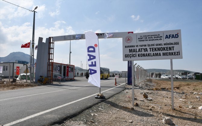 Malatya'daki konteyner kentlere 22 bin 684 depremzede yerleştirildi