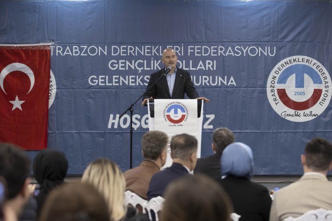 İçişleri Bakanı Soylu, Trabzon Dernekleri Federasyonunun sahur programında konuştu: