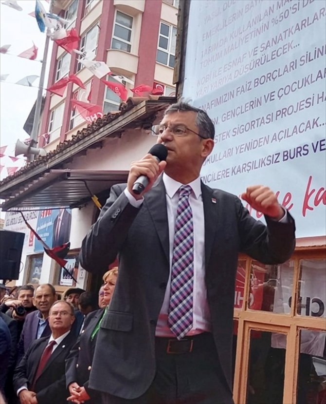 CHP Grup Başkanvekili Özel, Çanakkale'de seçim bürosu açılışında konuştu:
