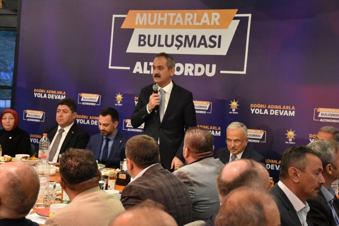Milli Eğitim Bakanı Mahmut Özer, Ordu'da iftar programında konuştu: