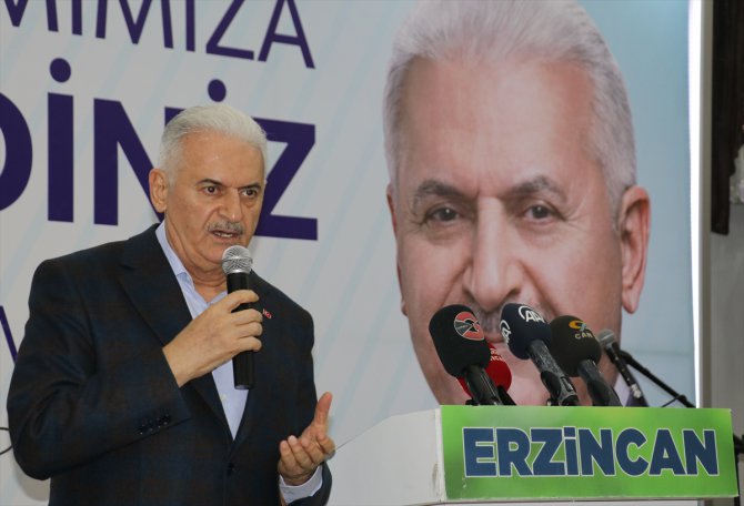 AK Parti Genel Başkanvekili Yıldırım, Erzincan'da düzenlenen iftar yemeğinde konuştu: