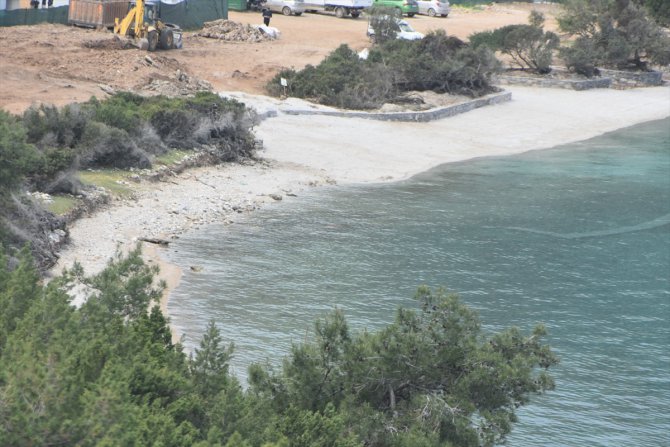 Bodrum'da sahile beyaz kum döken firmaya para cezası uygulandı