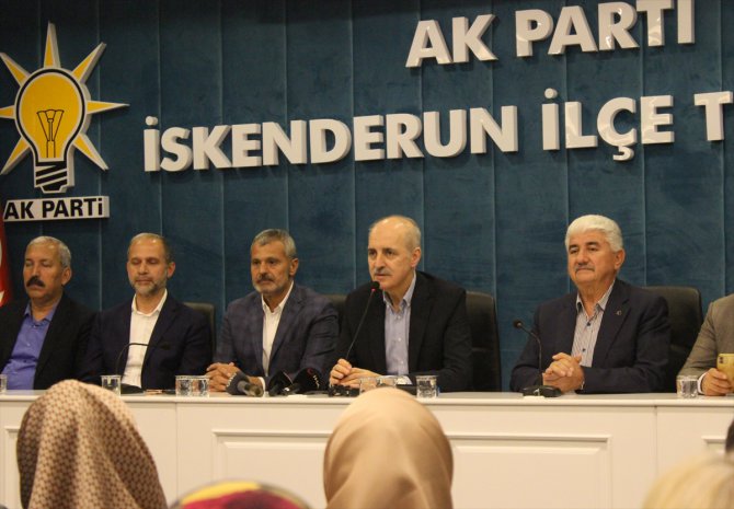 AK Parti Genel Başkanvekili Kurtulmuş, partisinin İskenderun İlçe Başkanlığı'nda konuştu: