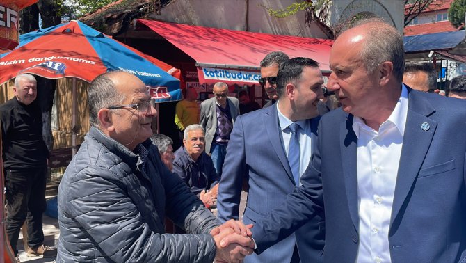 Cumhurbaşkanı adayı ve Memleket Partisi Genel Başkanı İnce, Zonguldak'ta ziyaretlerde bulundu