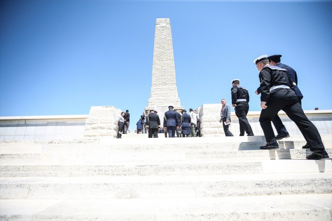 İngiliz Milletler Topluluğu Anıtı'nda Çanakkale Kara Savaşları'nın 108'inci yılı dolayısıyla tören düzenlendi