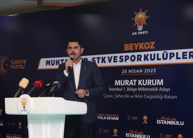 Bakan Kurum, Beykoz'da "Muhtarlar, STK'ler ve Spor Kulüpleri Buluşması"na katıldı