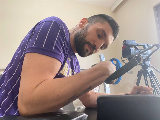 Bedensel engelli milli bilek güreşçi Sezer Uslucuk'un yeni hedefi Avrupa şampiyonluğu