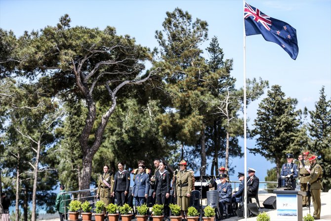 Gelibolu Yarımadası'ndaki Yeni Zelanda Anıtı'nda anma töreni düzenlendi