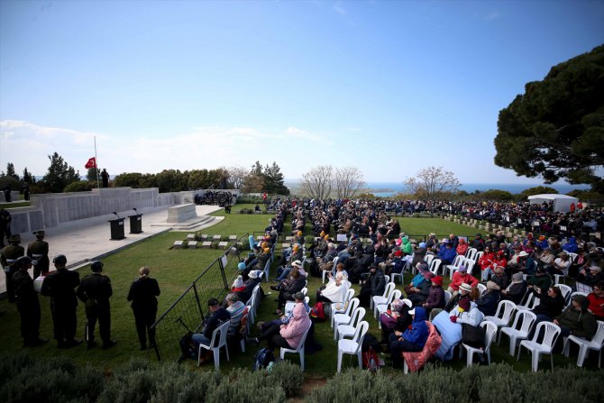 Çanakkale Kara Savaşları'nın 108'inci yıl dönümünde Lone Pine Anıtı’nda anma töreni düzenlendi