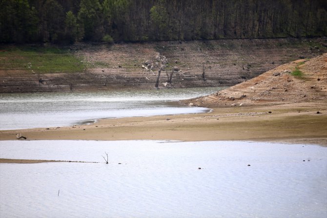 Nisan yağmurları kuruma noktasına gelen Kazandere Barajı'na "can suyu" oldu