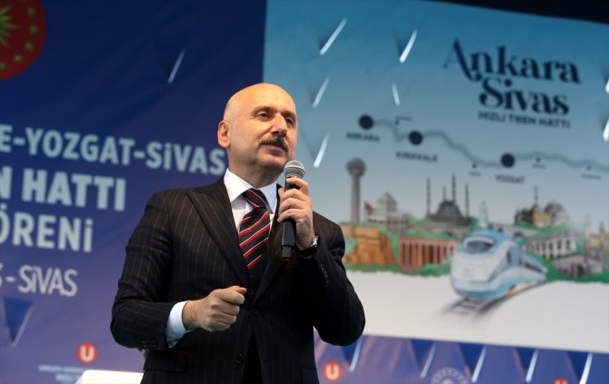 Bakan Karaismailoğlu, Ankara-Sivas Hızlı Tren Hattı Açılış Töreni'nde konuştu: