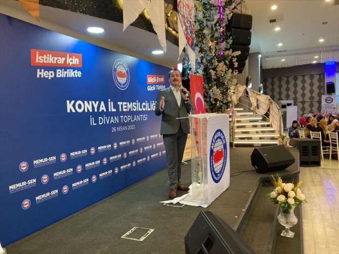 Memur-Sen Konfederasyonu Genel Başkanı Ali Yalçın Konya'da konuştu: