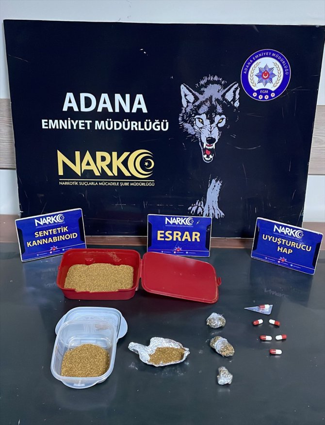 Adana'da uyuşturucu operasyonunda yakalanan 6 zanlı tutuklandı