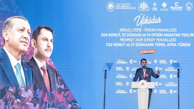 Bakan Kurum, İstanbul'da kentsel dönüşüm tapu teslimi töreninde konuştu:
