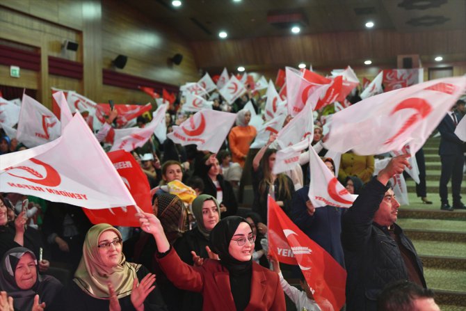 Yeniden Refah Partisi Genel Başkanı Erbakan, Gaziantep'te konuştu: