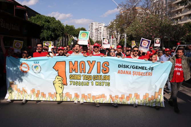 Adana, Mersin ve Hatay'da, 1 Mayıs Emek ve Dayanışma Günü kutlandı