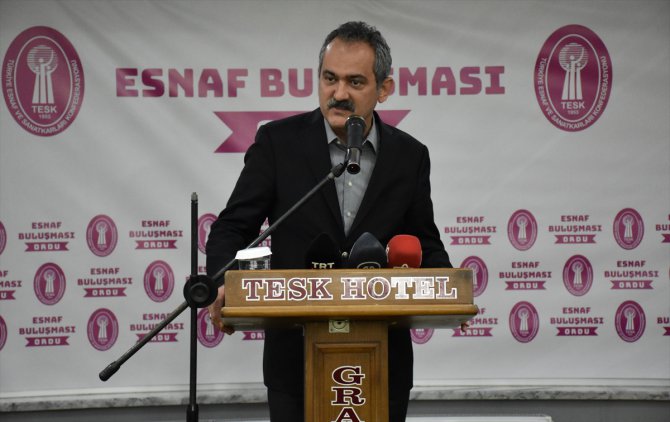 Bakan Özer, Ordu'da "Esnaf Buluşması" programında konuştu: