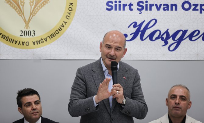 İçişleri Bakanı Soylu, Beşiktaş'ta dernek ziyaretinde konuştu: