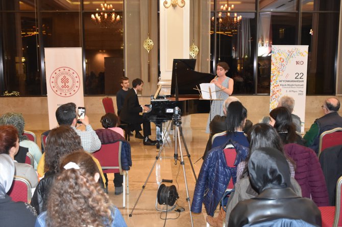 22. Afyonkarahisar Klasik Müzik Festivali'nde "Obua Piyano İkilisi" sahne aldı