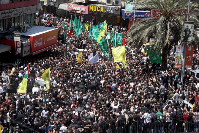 İsrail askerlerinin Nablus'ta öldürdüğü 3 Filistinlinin cenazesi toprağa verildi