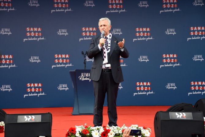 Ankara Büyükşehir Belediye Başkanı Mansur Yavaş, Aksaray'da vatandaşlara hitap etti