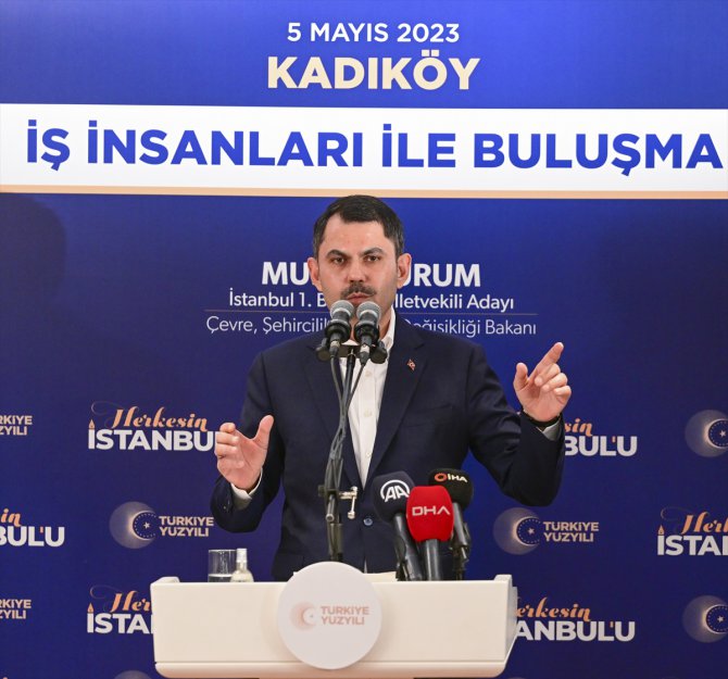 Bakan Kurum, "Kadıköy İş İnsanları Buluşması"nda konuştu: