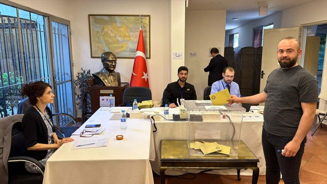 Ürdün'de, Türkiye'deki 14 Mayıs seçimleri için oy kullanma işlemi başladı