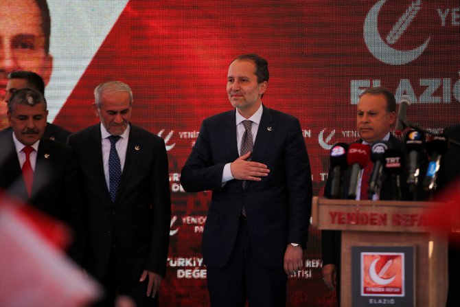 Yeniden Refah Partisi Genel Başkanı Erbakan, Elazığ'da konuştu: